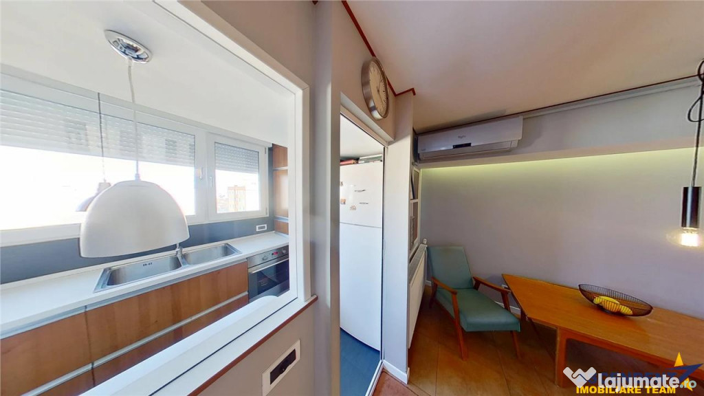 Apartament compact,practic,transformat in 3 camere, arie lin