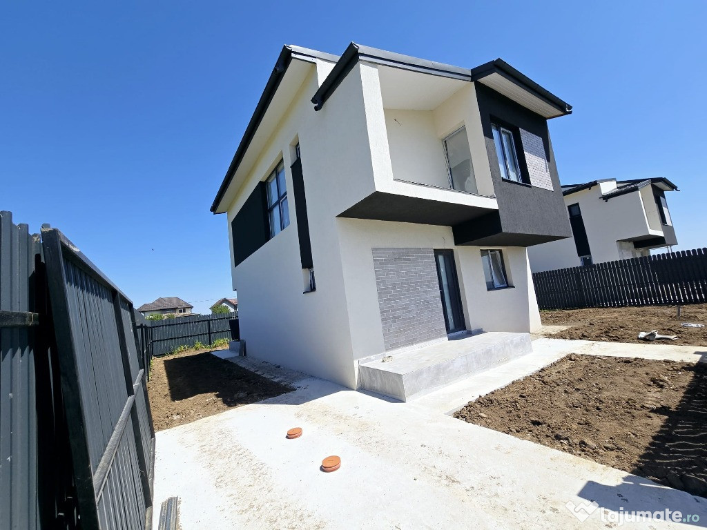 Vila individuala - 4 camere - 2 bai - pod - beci- incalzire pardoseala