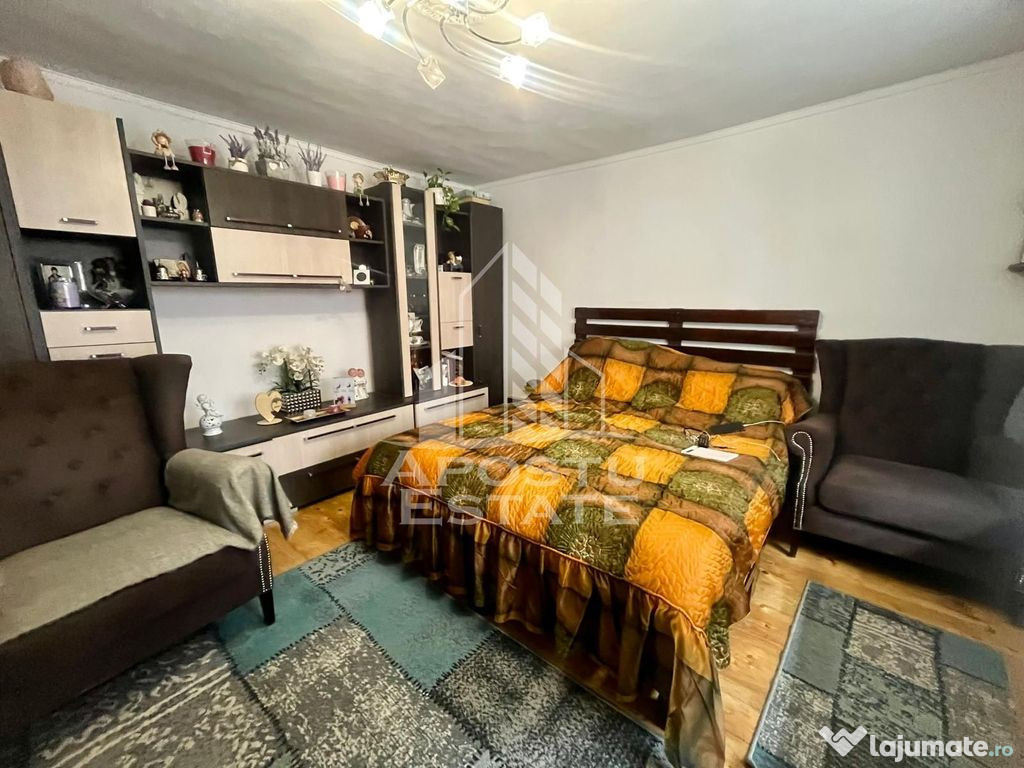 Apartament 1 camera,curte comuna,centrala proprie,zona Sa...