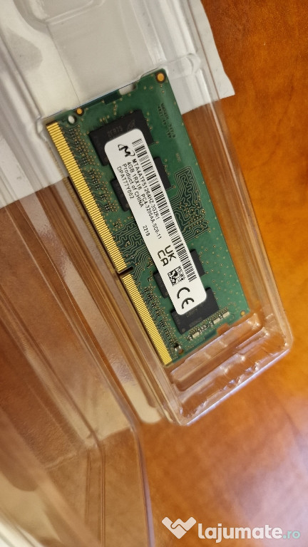 Memorie RAM de laptop, model Micron 4GB DDR4 3200 MHz, noi.