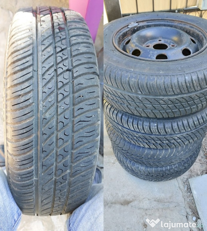 Vând 4 jenți cu anvelope all season 175 70 R13