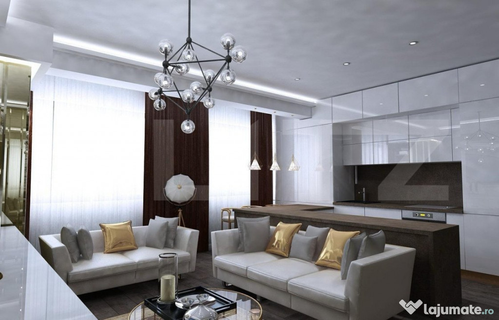 Apartament 3 camere, 74 mp, modern lux, etaj intermediar, li