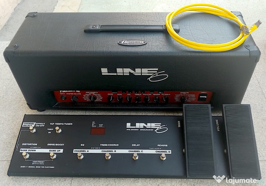 Line 6 Flextone II HD + pedalier Line 6 Floor Board Roland Yamaha