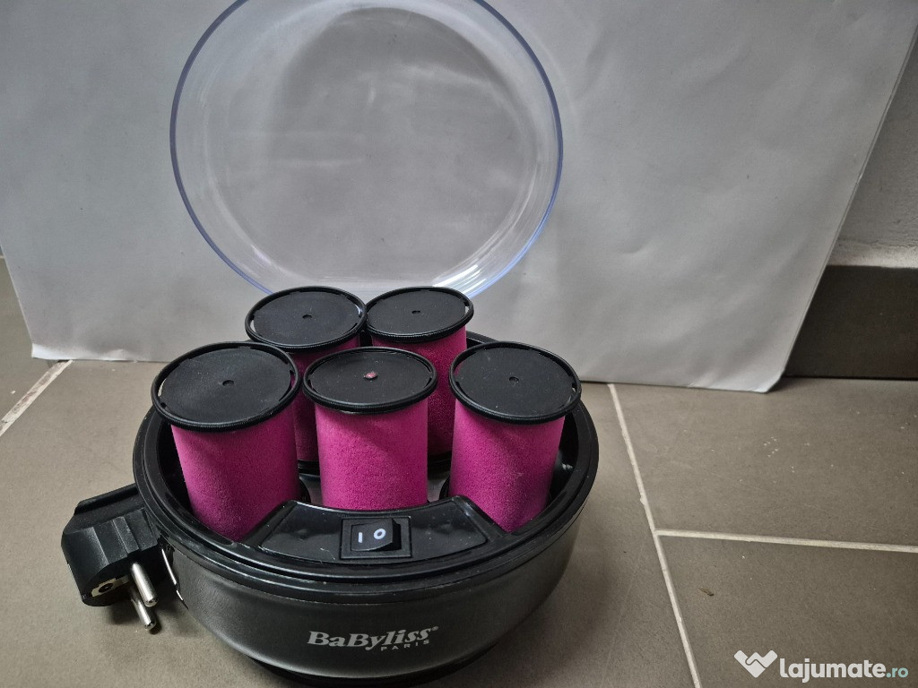 Trusa de bigudiuri electrice BaByliss 3038E, 5 bigudiuri, catifea