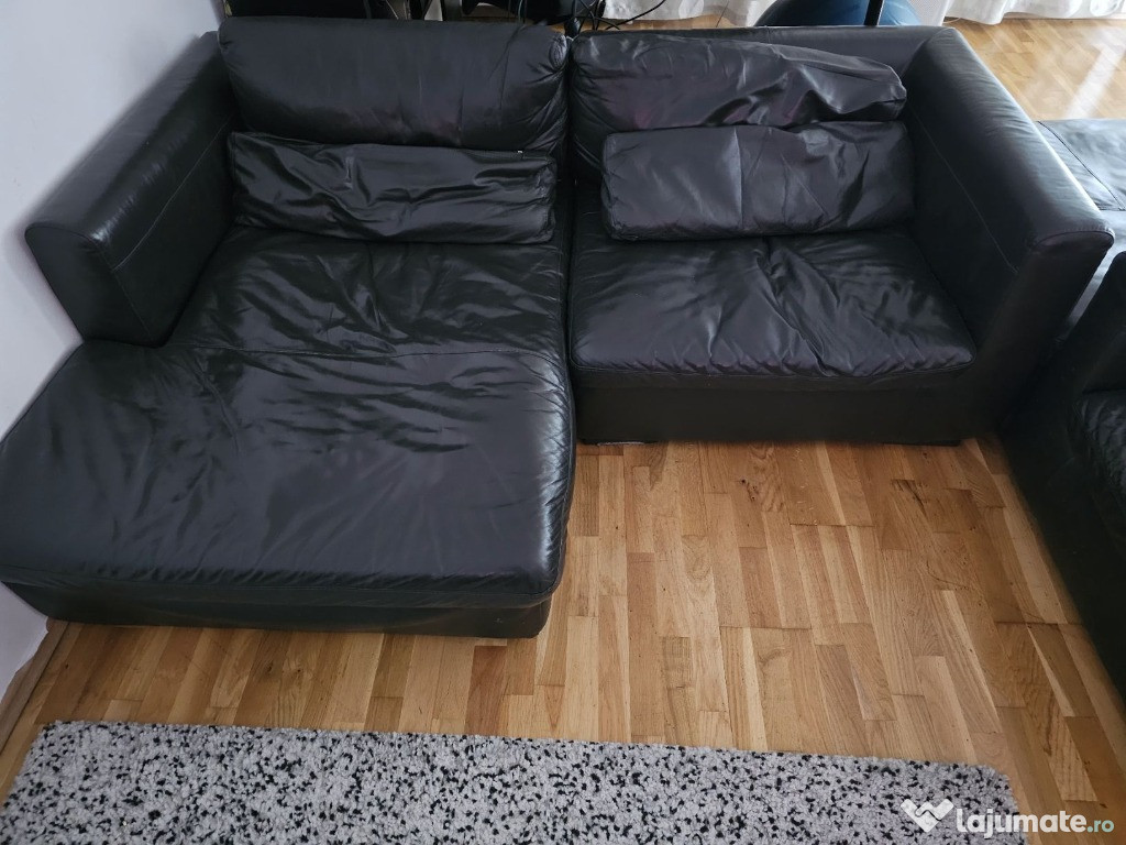 Canapea Ikea piele naturala 3 locuri
