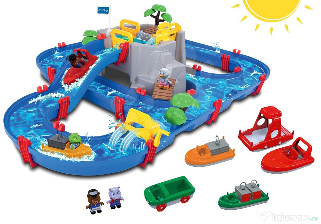Set de joaca cu apa Mountain Lake AquaPlay cu pestera de munte