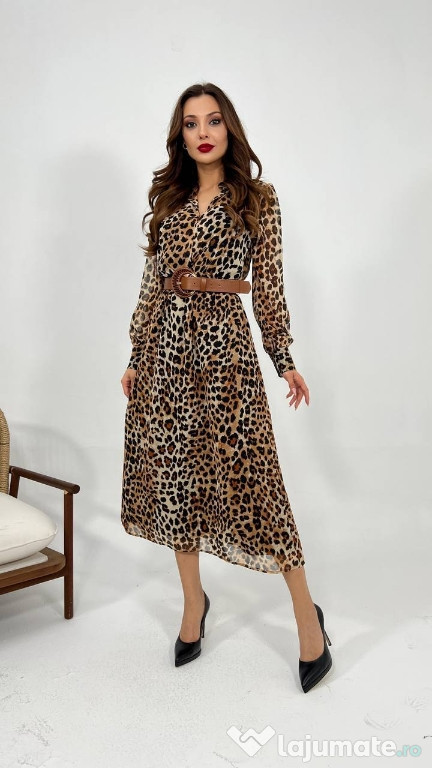 Rochie cu imprimeu leopard