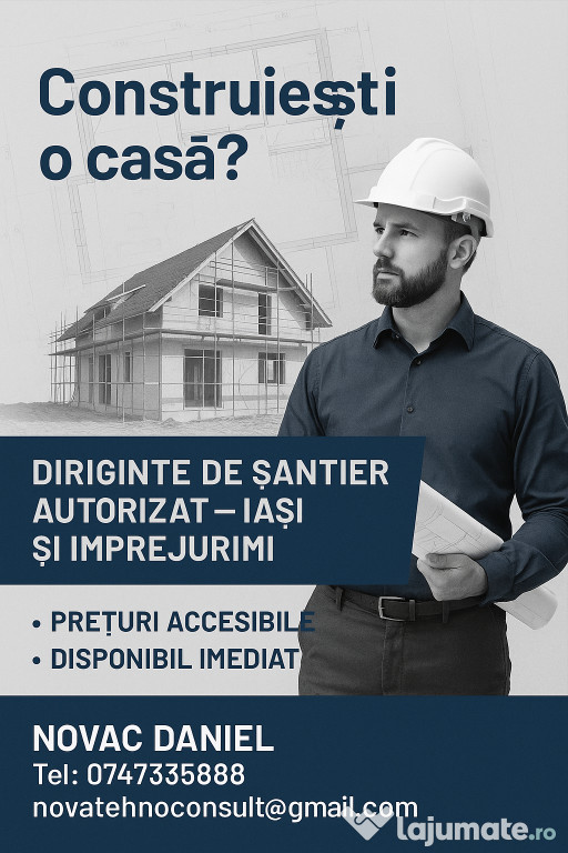 Diriginte de șantier – Iași și împrejurimi