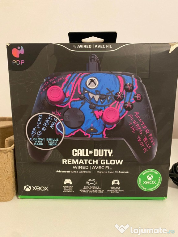Controller cu fir, PDP Rematch Glow