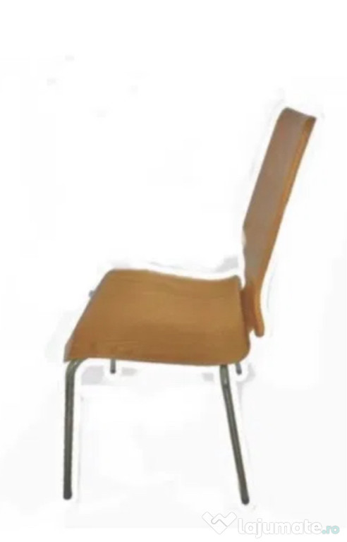 4 scaune furnir , picioare inox , Ikea,