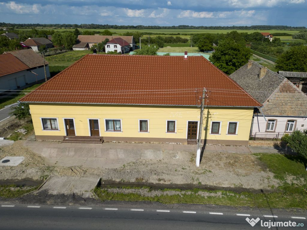 Clădire cu 5 camere cu teren și hală în Cenad