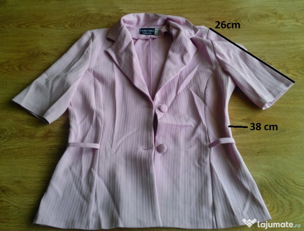 Costum dama (2 piese) roz - marime 38