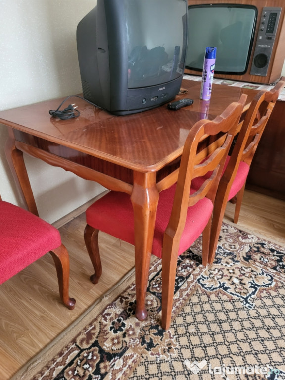 Set masa cu 6 scaune vintage