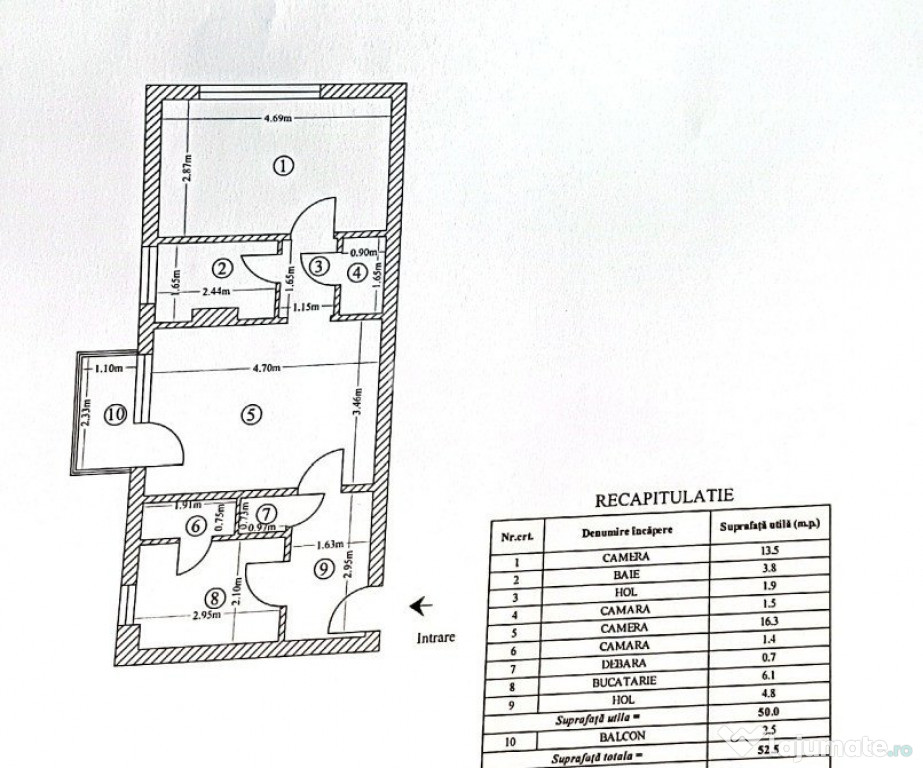 Apartament 2 camere - Bulevardul Cantemir - 67.000 euro
