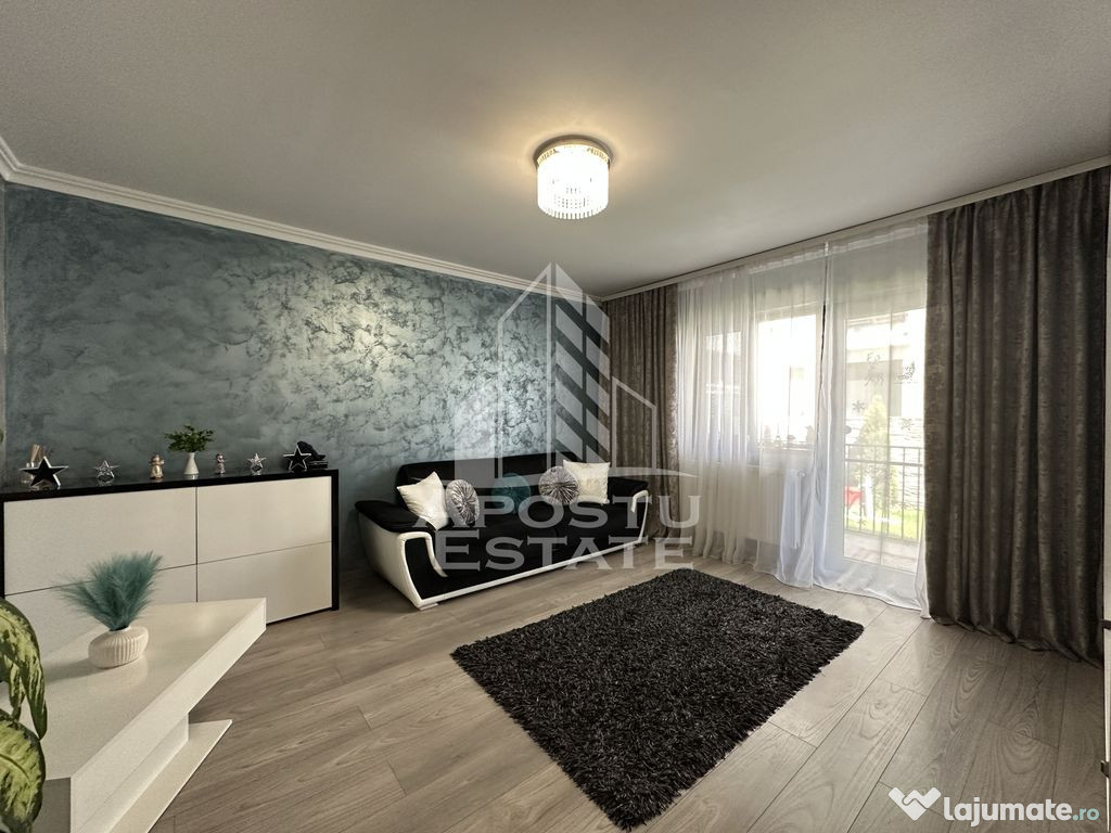 Apartament cu 2 camere decomandat, mobilat modern cu grad...