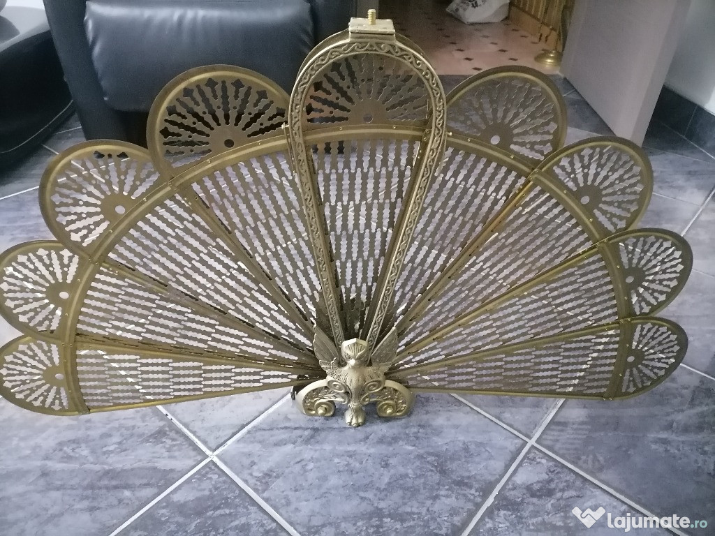 Paravan antiscantei evantai pt.semineu din bronz