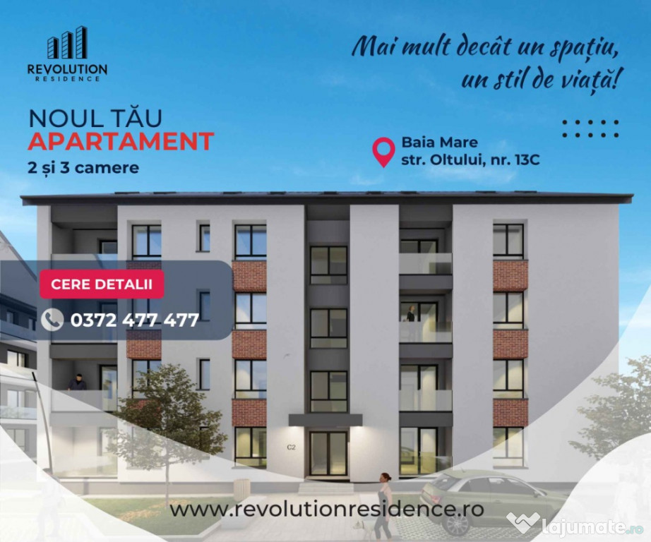 NEW! COMISION 0% - Apartamente 2 si 3 camere - Oltului 13C, Baia Mare