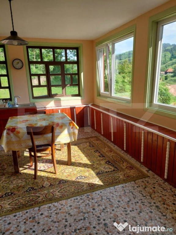 Casă la munte, 5 camere, 4800 mp teren, zona Ocolis