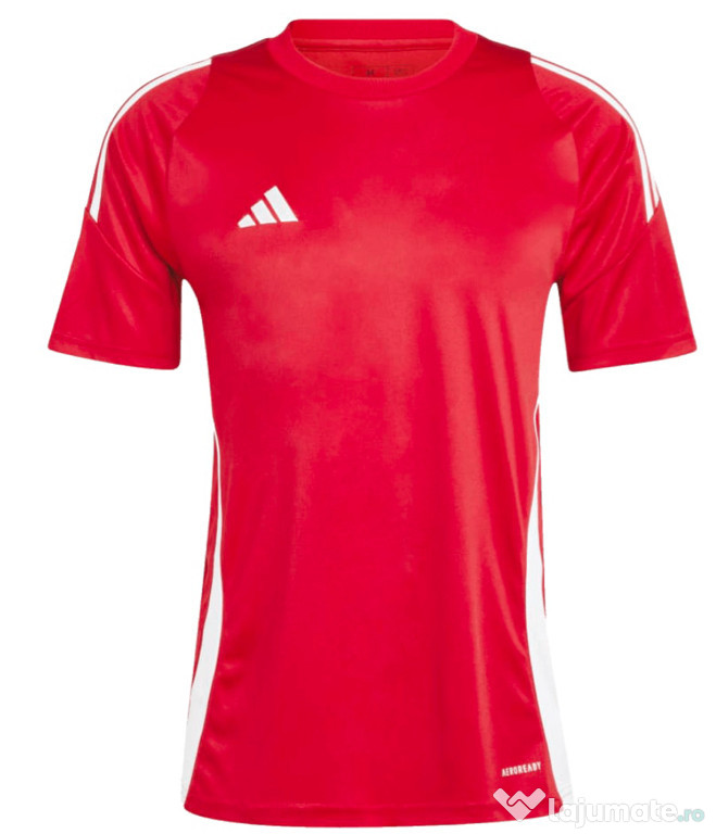 Tricou Adidas Tiro 24, roșu/alb.