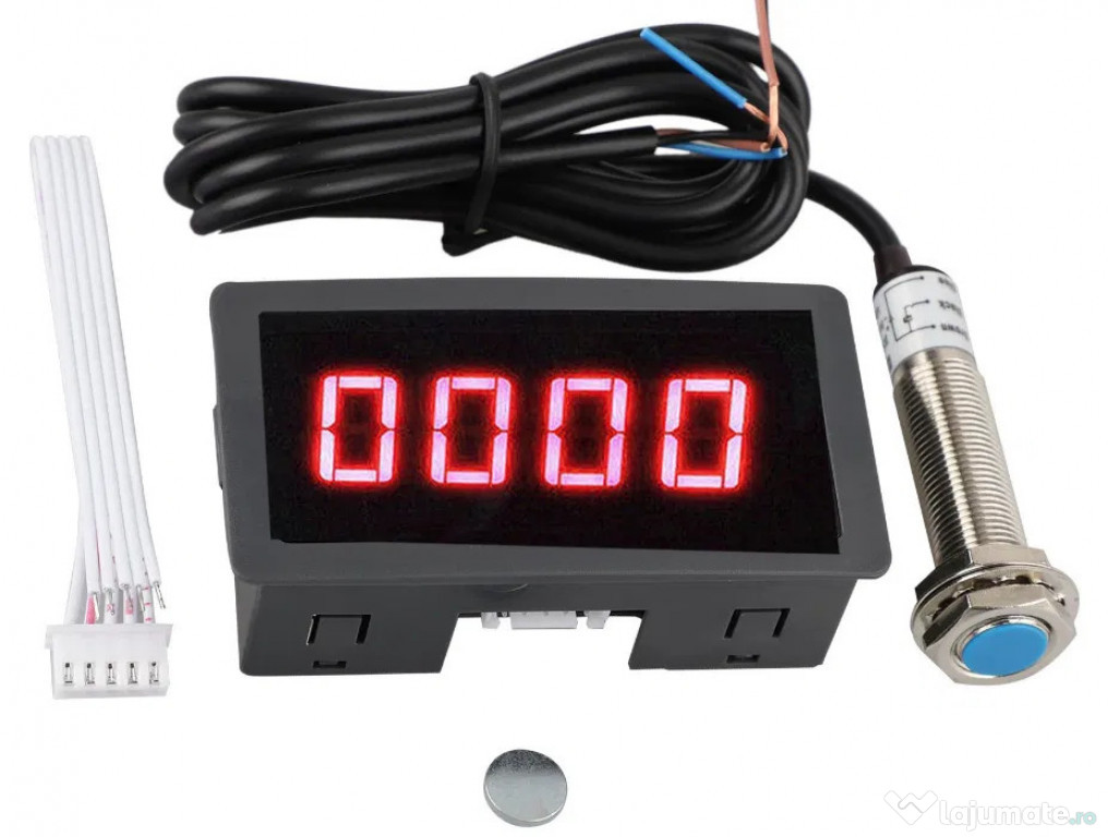 Tahometru turometru indicator turatie 0-9999rot/min. Nou ambalat!