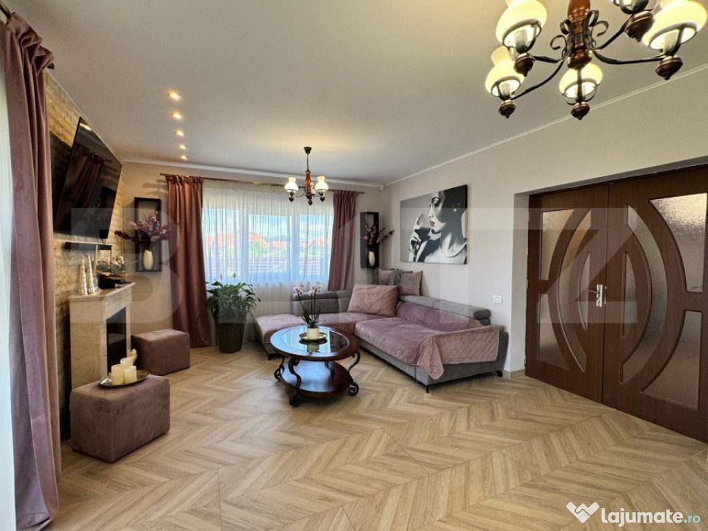 Casă modernă, plan parter, cu teren de 750mp,Sanpetru
