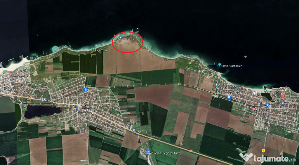 Teren in Tuzla zona Far primul rand la Marea Neagra