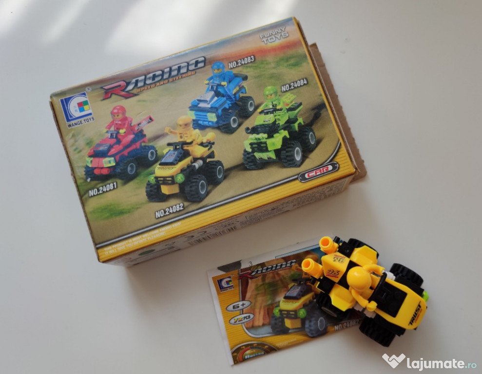 Masina de curse tip Lego / Racing Car 72 piese
