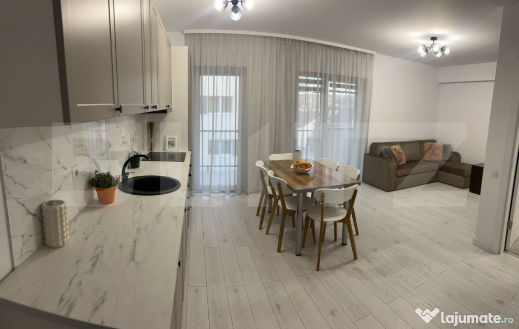 Apartament modern cu 3 camere, 57,4mp, etaj intermediar, Apa