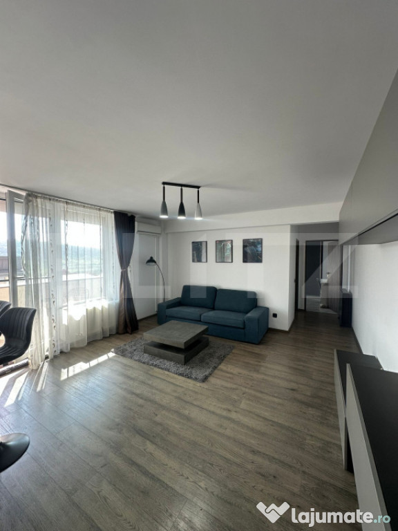 Apartament 2 camere, 54 mp + 21 mp terasă, mobilat și util
