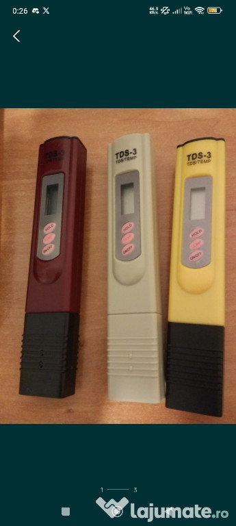 TDS - 3 , TDS/termometru apă , analizor apa , afla puritatea apei