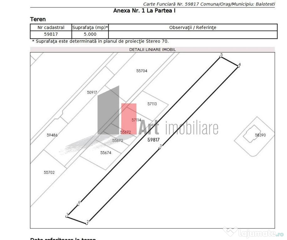 5000 mp la 30 euro mp-Balotesti Str. Erou Voicu Nicolae -...