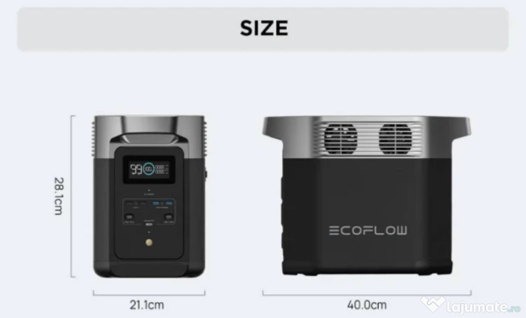 Generator EcoFlow DELTA 2 1024Wh – Nou, cu preț redus!
