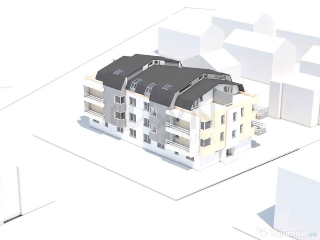 Apartament modern cu 3 camere si curte proprie