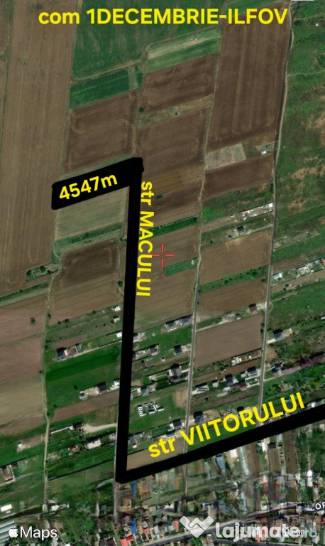 Teren intravilan 1Decembrie ILFOV