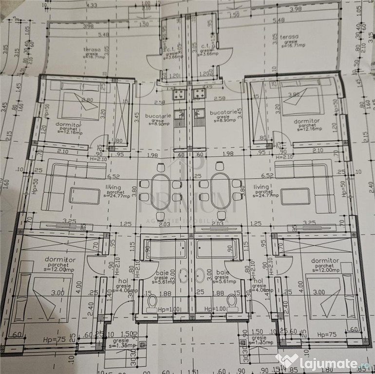 Duplex pe plan - personalizare interioara - zona linistita
