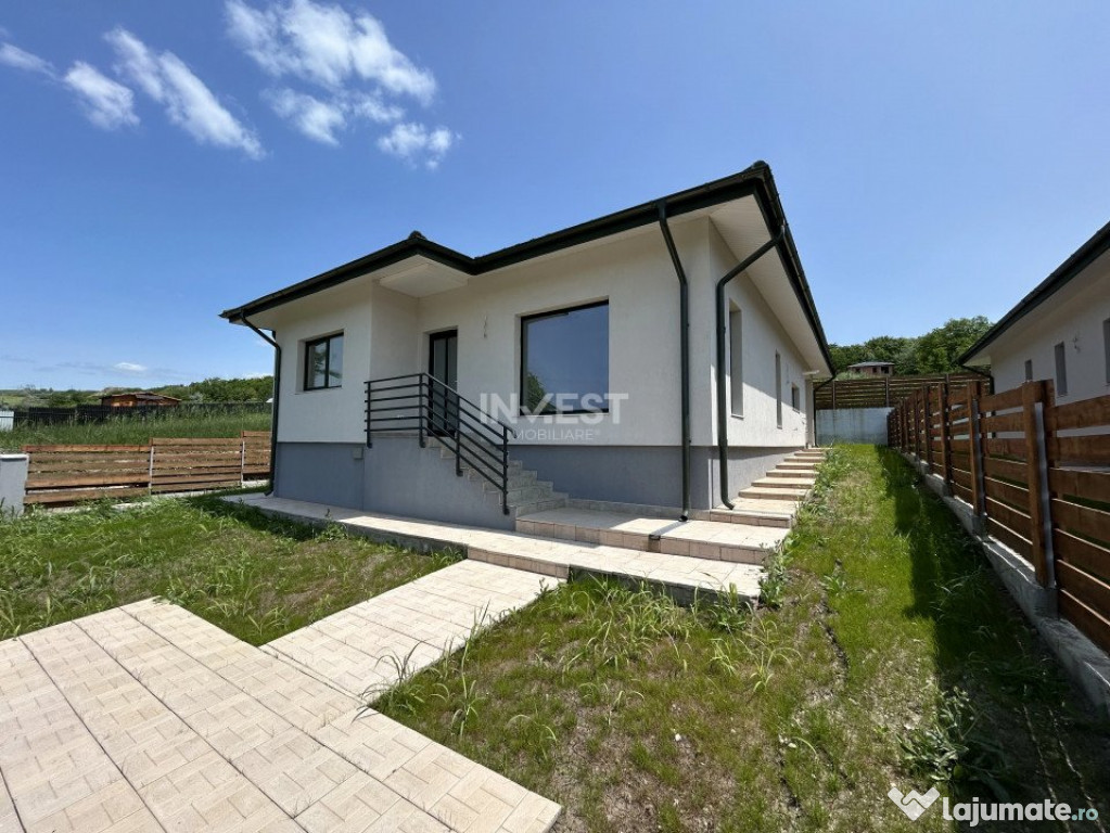 Casă parter, de vanzare, 4 camere, 2 băi – Finalizată,