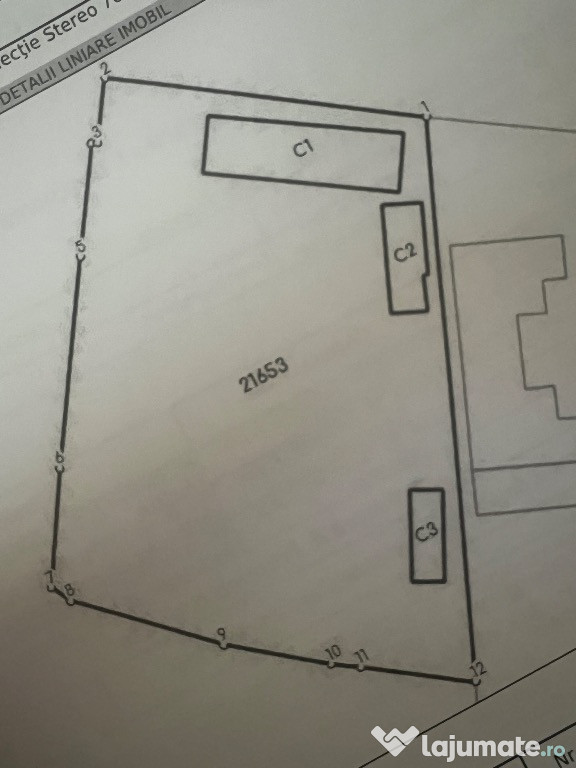 Teren intravilan de vânzare – 1.174 mp – Comuna Troianul, Str. Teilor