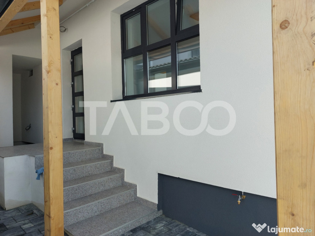 Casa pe 1 nivel 2 camere 63 mpu 140 mp curte pivnita Cisnadi