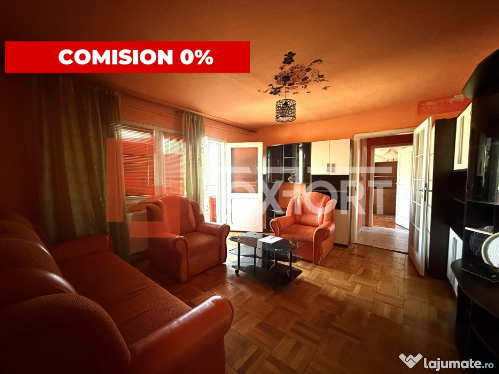 Apartament cu 2 camere, semidecomandat, mobilat si utilat, i