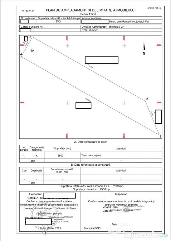Str Rascoalei, teren 2500mp, D20ml, intravilan conform No...