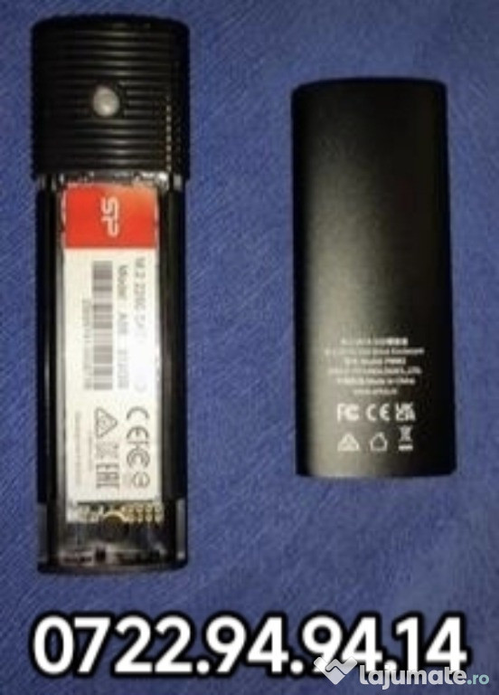 Rack extern USB C Orico + SSD Silicon Power A55 512GB M.2 SATA