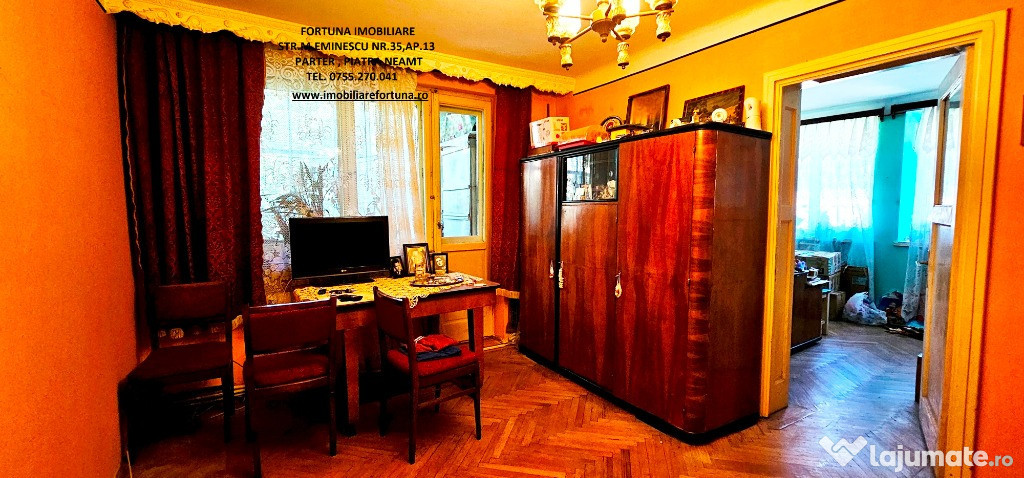 Apartament 2camere,etaj 1,zona Inspectoratul Scolar-Banca Transilvania