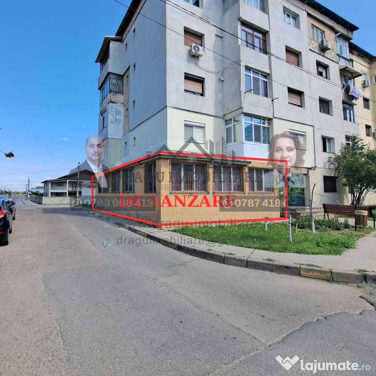 Apartament 2 camere, parter/Potențial comercial – Tecuci