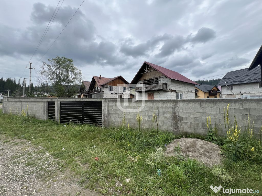 Casa in constructie + teren 500 mp – Gura Humorului