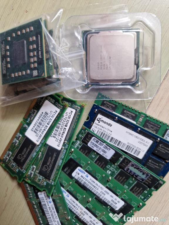 Lot cpu i5-2400/i3-540/Celeron M/Sempron + 8 plăcuțe SODIMM