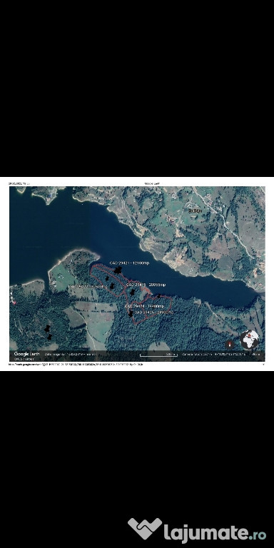 Teren intravilan 11 hectare, cu acces la lac, în loc Colibita