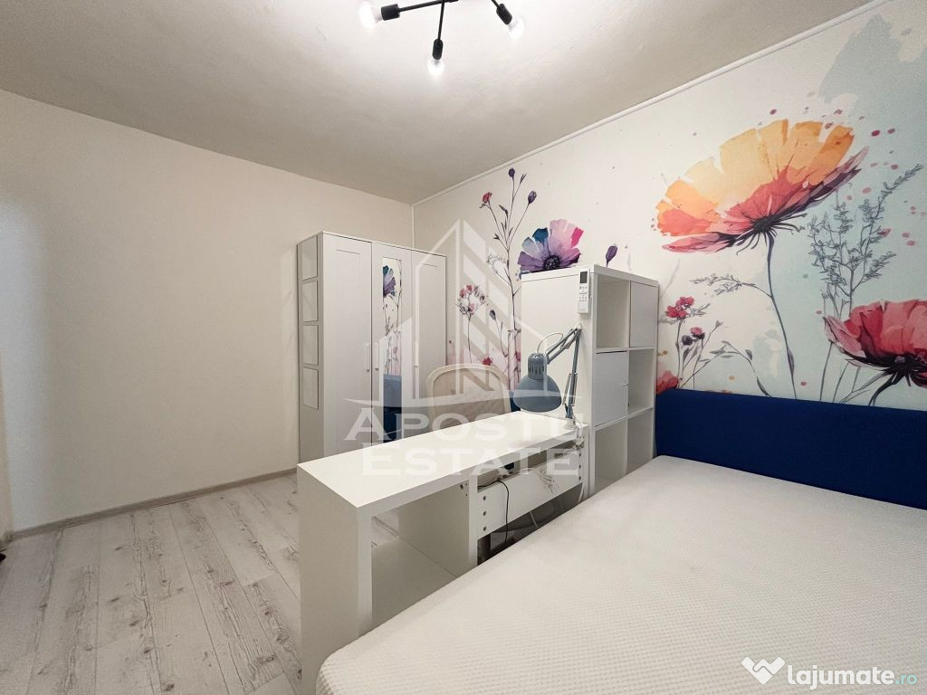 Garsoniera renovata, etaj intermediar, zona Lipovei