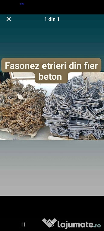 Etrieri din fier beton fasonat