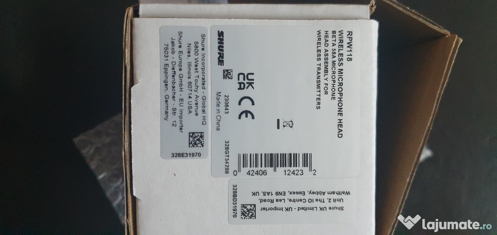 Capsula Shure beta 58 A