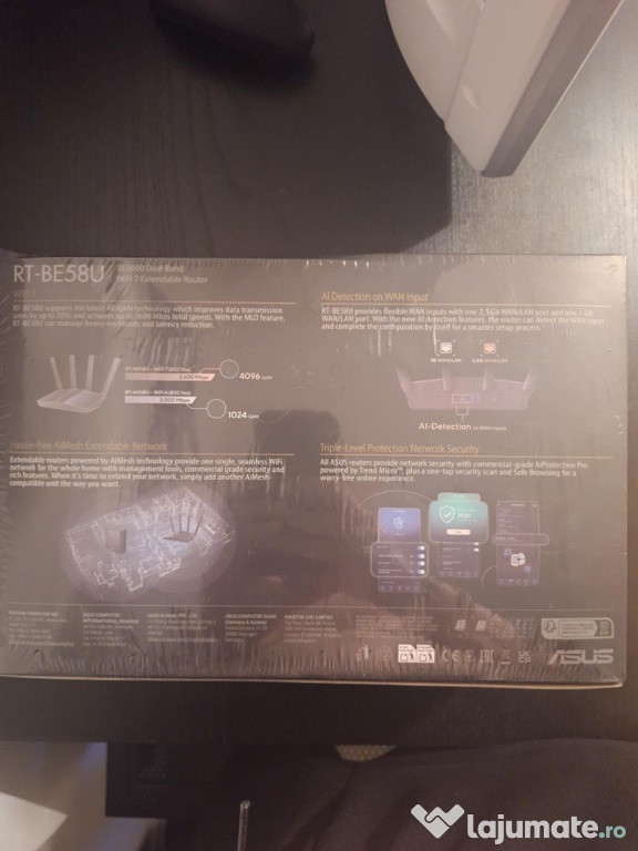 Router Asus BE3600 Dual Band RTBE58U WIFI7